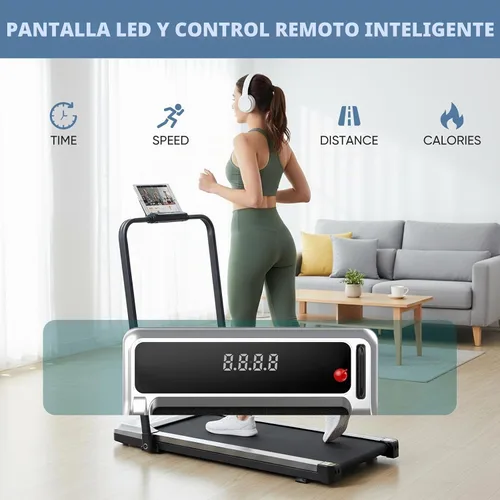 Vista 2 de OLIXIS Cinta de correr 3 en 1 para oficina en casa Plateado