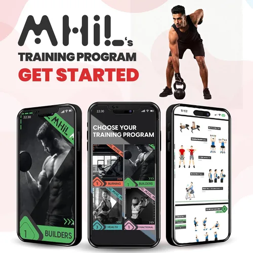 Vista 6 de MhIL Guantes de entrenamiento para hombres – Guantes de gimnasio cómodos para hombres con agarre mejorado para seguridad y protección de las manos