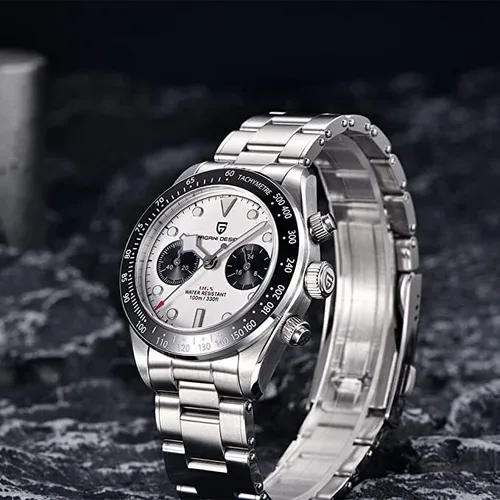 Vista 3 de LACZ DENTON Pagani Design PD1644 Relojes de cuarzo para hombre, acero inoxidable, cronógrafo, impermeable, 100M, reloj deportivo para hombre, regalo