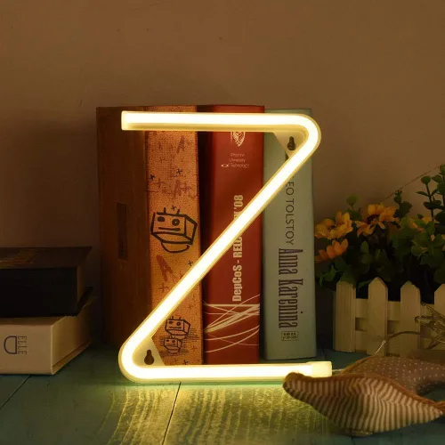 Vista 33 de Ulalaza Letrero de luz LED en blanco y negro, 2 letras AA alimentadas por batería para boda, fiesta de cumpleaños, lámpara de Navidad, luz nocturna