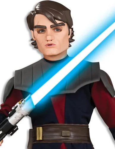 Vista 2 de Rubie's - Disfraz y máscara de Anakin Skywalker de lujo de Star Wars Clone Wars para niños