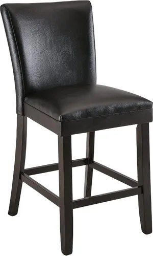 Vista 6 de Juego de 2 taburetes de barra de mostrador, sillas de bar de madera maciza, con capacidad para hasta 250 libras, sillas de comedor de 40 pulgadas