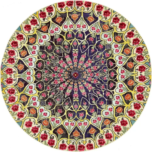 Vista 12 de Alfombra de Área de la Colección Vita de Unique Loom - O' Keefe (2' 2" x 3' 1" Rectángulo, Multicolor/Azul)