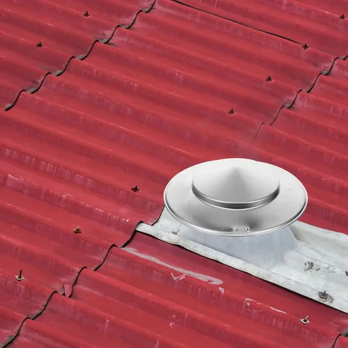 Vista 3 de Veemoon Tapa de lluvia de chimenea de acero inoxidable, cubierta de chimenea de 4.3 pulgadas, tapa de ventilación de techo, parte superior cónica