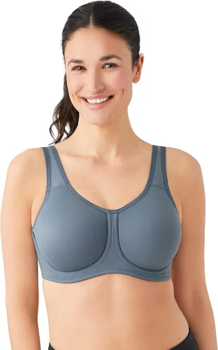 Vista 25 de Wacoal Sujetador deportivo Simone Sport sin forro de cobertura completa con aros para mujer, 855170 Arena