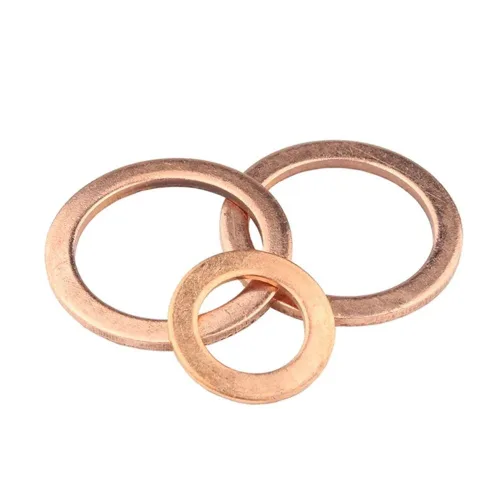 Vista 2 de 1-50Pcs M4 M5 M6 M8 M10 M12 M14 M16 M18 M20 M22 M24 M27~M60 Copper Solid Gasket Shim Flat Washers Ring Spacer Rings Seal Plain Washer Washers