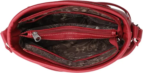 Vista 6 de Montana West Bolso patriótico con tachuelas para mujer, bolso de mano con bandera estadounidense y bolso cruzado