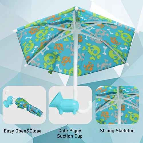 Vista 2 de Soporte de ventosa para sombrilla para teléfono, soporte universal ajustable para teléfono, visera solar, protector solar con ventosa, soporte