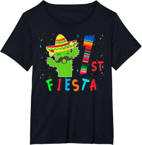 Vista 74 de Camiseta mexicana para fiesta temática de cumpleaños a juego, Negro, S