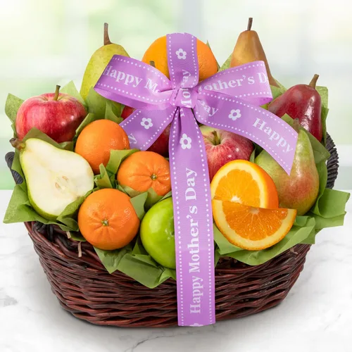 Vista 4 de Cesta de regalo de frutas Bounty para el Día de la Madre