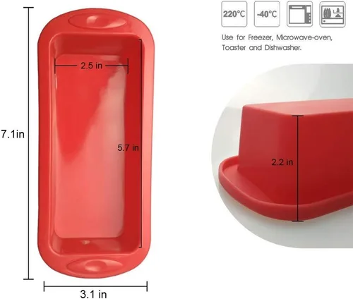 Vista 4 de SILIVO 4 mini moldes para pan + 2 moldes de silicona para tartas