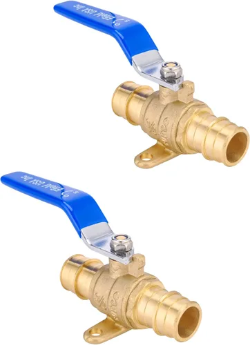 Vista 16 de EFIELD Válvula de bola de puerto completo de latón de 1 pulgada para tubería Pex-A, conexión de expansión ASTM F1960 solamente, nivel azul