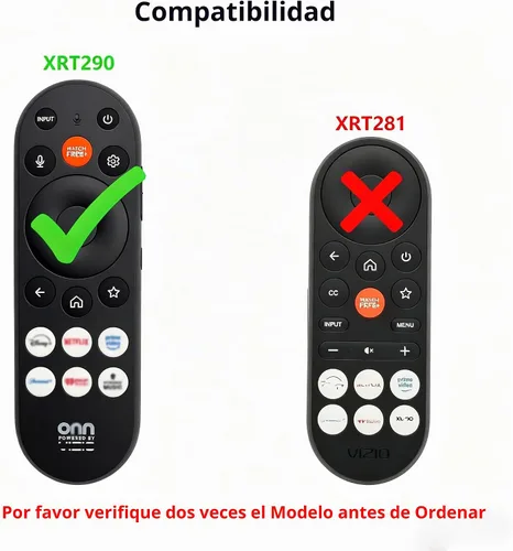 Vista 2 de LEFXMOPHY XRT290 Cubierta Remota Para ONN/VIZIO XRT181 XRT290 WRT290 XRT29X Funda Protectora De Silicona XRT 290 Funda Protectora - Negro