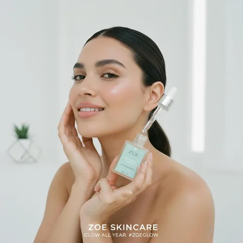 Vista 5 de ZOE Suero facial orgánico con vitamina C – Suero hidratante para pieles sensibles y secas – Más de 10 antioxidantes botánicos y lípidos botánicos