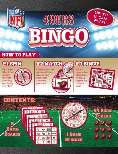 Vista 3 de Masterpieces NFL Bingo Game