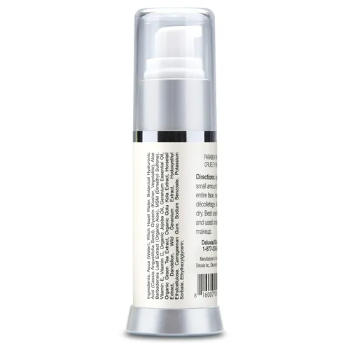 Vista 5 de Deluvia Suero de vitamina C para cara, suero facial de ácido hialurónico, suero hidratante con vitamina E hidratante y aloe vera orgánico