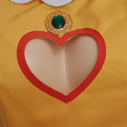 Vista 7 de Willyacos Disfraz de princesa margarita para adultos, vestido corto sexy con margaritas amarillas para cosplay, falda corta para mujeres