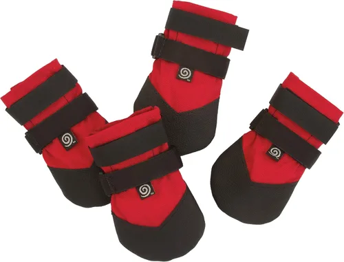 Vista 6 de Protectores Duraderos para Patas de Perro Botas para Perros Zapatos para Perros Botines de Perro Negros de Uso Ligero Resistente al Calor y al