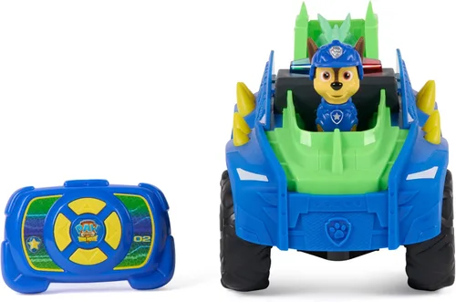 Vista 6 de PAW Patrol: The Dino Movie Dino Tow & Dash RC with Chase & Dinosuar Figures