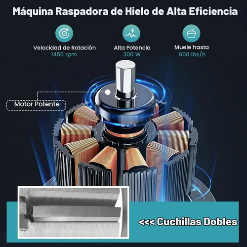 Vista 6 de Máquina de cono de nieve ARLIME, máquina de hielo afeitada comercial de 660 LBS/H 300W Plateado
