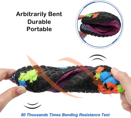 Vista 6 de Scurtain Unisex Mens Womens Athletic Hiking Water Shoes Quick Dry Barefoot Aqua Shoes Swim Shoes Beach Shoes with Drainage