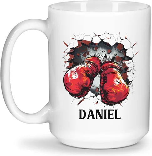 Vista 16 de Tazas personalizadas de gran fútbol americano, Personalizado elegir nombre taza de café de fútbol americano, Taza de té de fútbol personalizado