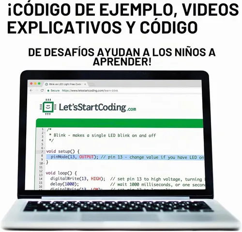 Vista 9 de Kit base de codificación de computadora para niños de 8 a 12 años y adolescentes para aprender código y electrónica. Gran regalo STEM para niños