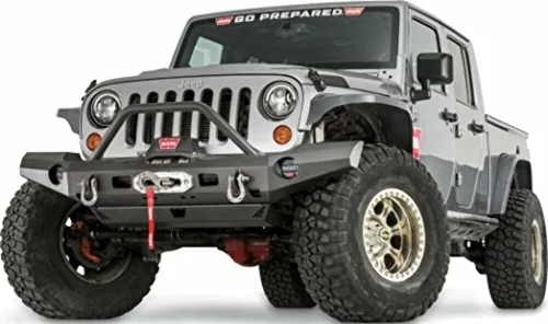 Vista 6 de WARN 101465 Elite Series Defensa delantera de amplitud completa para Jeep JK Wrangler, con tubo de protección de parrilla
