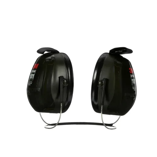 Vista 8 de 3M PELTOR Orejeras Optime 101 de protección auditiva, sobre la cabeza, H7A, 25 dB NRR, auriculares ajustables, compatibles con E-A-Rfit, acero