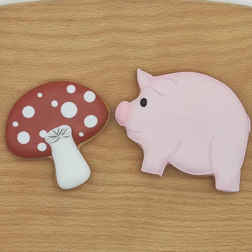 Vista 5 de Cortador de galletas de cerdo, cortador de galletas de granja, cortador de acero inoxidable para fiestas temáticas, baby shower, boda, fiesta