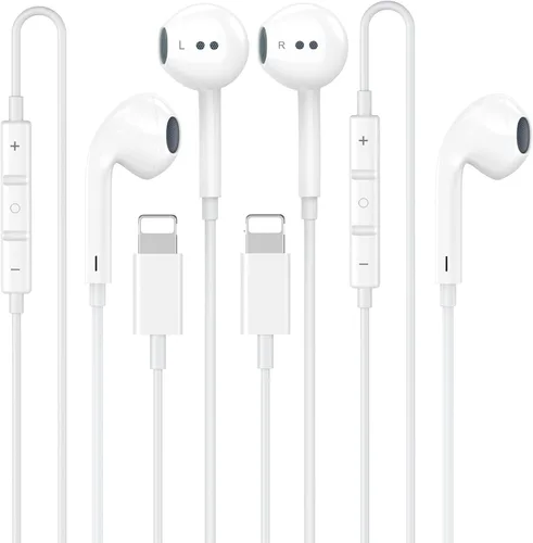 Vista 9 de Paquete de 2 auriculares USB C [certificados por Apple MFi] con cable