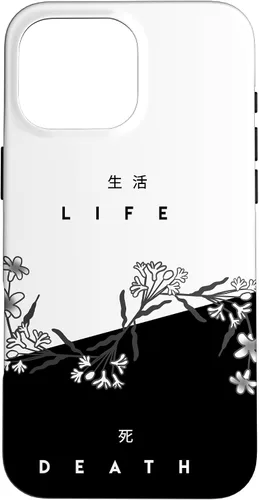 Vista 19 de Life Death Flowers - Funda de regalo japonesa minimalista con luz oscura para iPhone 17