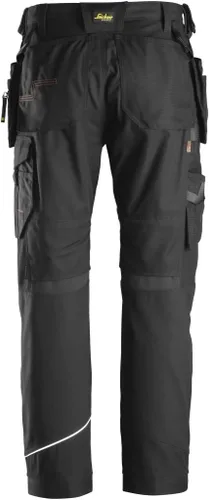 Vista 2 de Pantalones de trabajo de lona con volantes para hombre con bolsillos de funda
