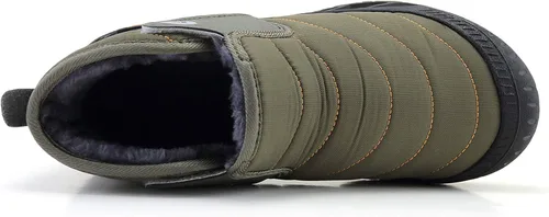 Vista 4 de Eagsouni Botas de nieve para hombre y mujer, zapatos de invierno, antideslizantes, resistentes al agua, totalmente forradas de piel, para exteriores