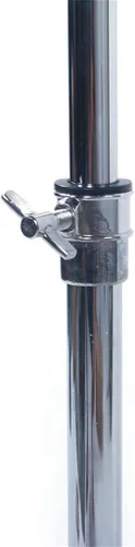 Vista 6 de Soporte de platillos de pluma de doble soporte altura ajustable de 27.5 a 52.7 pulgadas, patas de doble refuerzo resistente, soporte de pluma