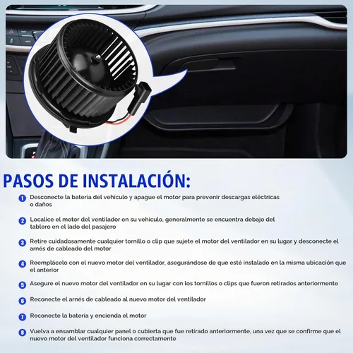 Vista 7 de Motor de ventilador de aire acondicionado y calefacción con ventilador para 2007 2008 2009 2010 2011 2012 2013 2014 Chevy Silverado Suburban