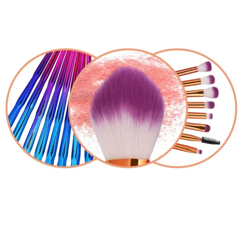 Vista 3 de KOLIGHT - Juego de 20 cepillos de maquillaje, brochas de maquillaje para sombra de ojos, delinear, para cejas, labios, nariz, para aplicar polvos