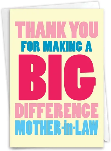 Vista 6 de NobleWorks - Tarjeta de felicitación de agradecimiento (madre) con sobre de 5 x 7 pulgadas (1 tarjeta) - Amazing Mom-Of All C10351CTYG