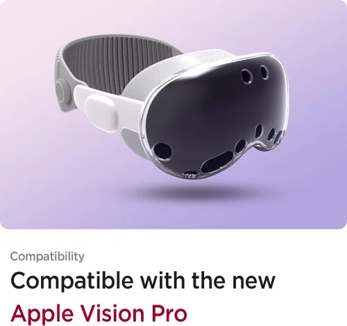 Vista 2 de Miimall Compatible for Apple Vision Pro Case Clear, Complete Lens Protection Anti-Scratch&Shockproof TPU Silicone Protective Cover Case for Vision