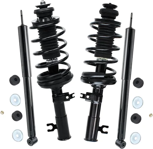 Vista 22 de Detroit Axle - Kit de 4 puntales para Ford Escape 2014-2019, 2 amortiguadores traseros ensamblaje 2 puntales delanteros y resortes helicoidales 2015