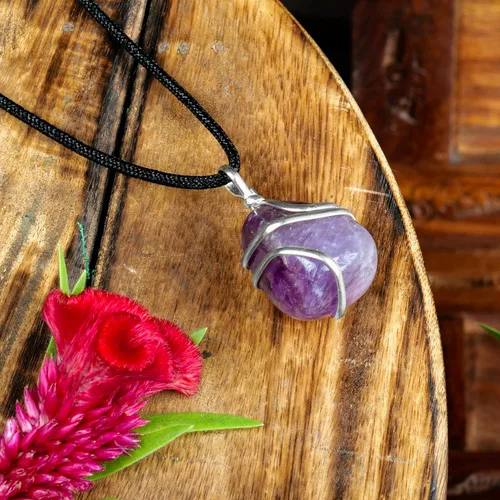 Vista 91 de PYOR Collar con colgante curativo de Reiki de cristal, gemas de buena suerte, prosperidad, riqueza, piedras preciosas naturales, collares de buena