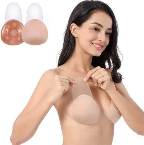 Vista 2 de MITALOO Adhesive Bra Invisible Strapless Bra Push Up Backless Sticky Bra for Women