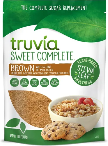 Vista 7 de Truvia Sweet Complete Edulcorante marrón, bolsa de 14 onzas