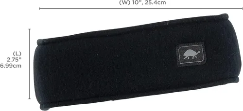 Vista 4 de Turtle Fur Diadema pesada de triple capa con banda de tortuga de forro polar original