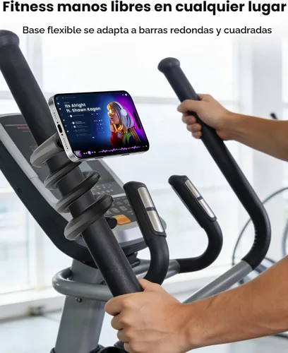 Vista 2 de Soporte de teléfono flexible para cinta de correr, soporte magnético de cuello de cisne para teléfono celular