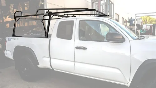 Vista 6 de Estante de riel 2 para Toyota Tacoma 2005-2022, cama corta, color negro