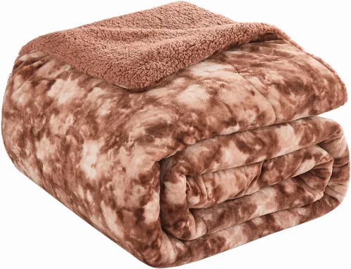 Vista 17 de CHOSHOME Manta de forro polar Sherpa - Manta gruesa y cálida para invierno, manta de felpa suave y mullida para cama, sofá y viajes