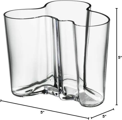 Vista 2 de iittala Jarrón transparente Aalto - 4-3/4