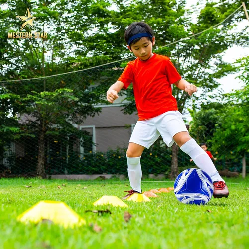 Vista 7 de Western Star Balón de fútbol tamaño 3, tamaño 4 y tamaño 5, peso oficial del partido, 6 diseños, jugadores de fútbol para jóvenes y adultos, diseño