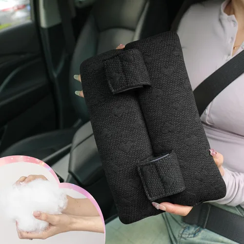 Vista 6 de Almohada para cinturón de seguridad poscirugía, almohada para puerto de quimioterapia para protector de pecho para pacientes de quimioterapia